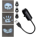 Halloween Ghost & Skull LED Projector Light - 3 Spooky Patterns