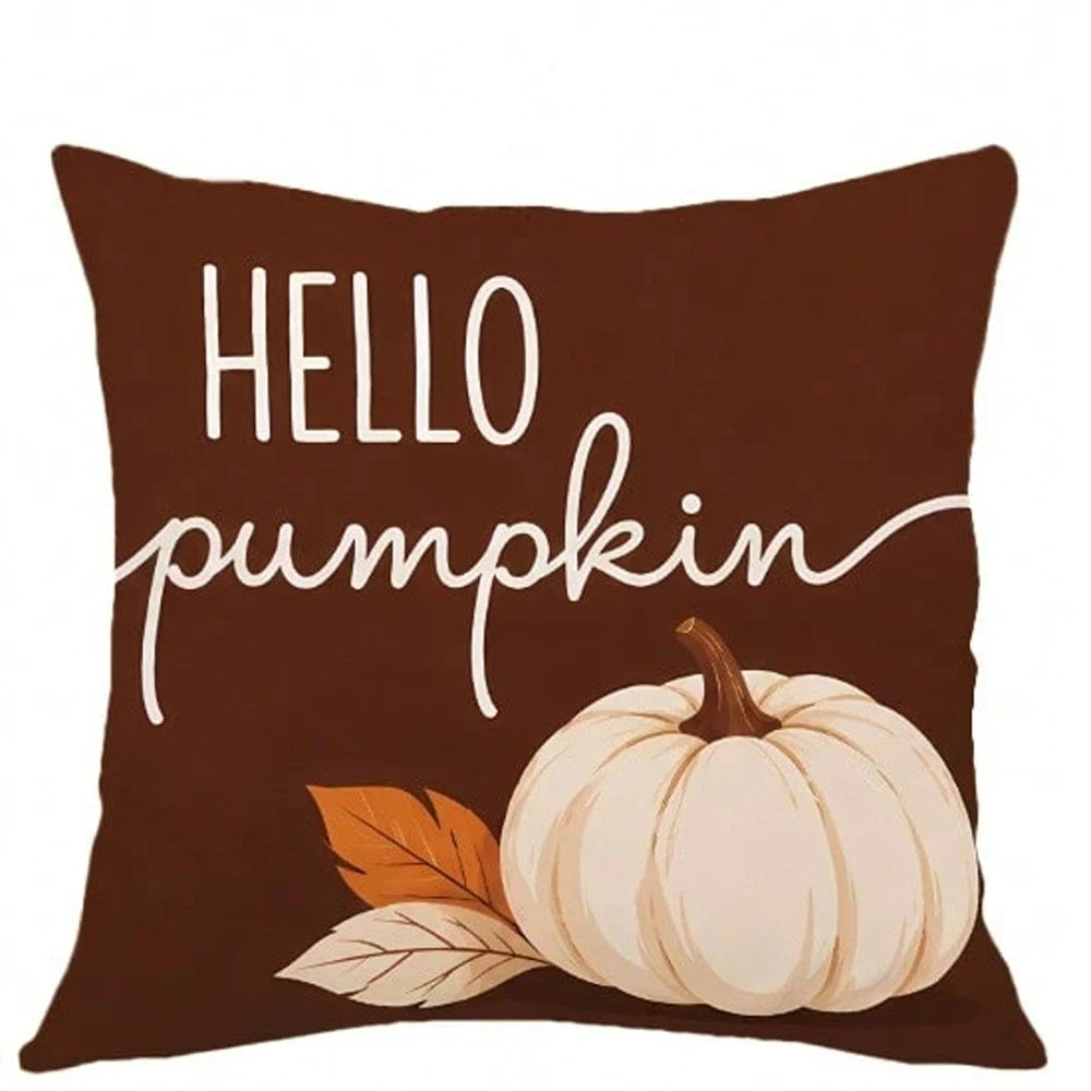 Fall Halloween Pillow Cover - Pumpkin & Autumn Decor