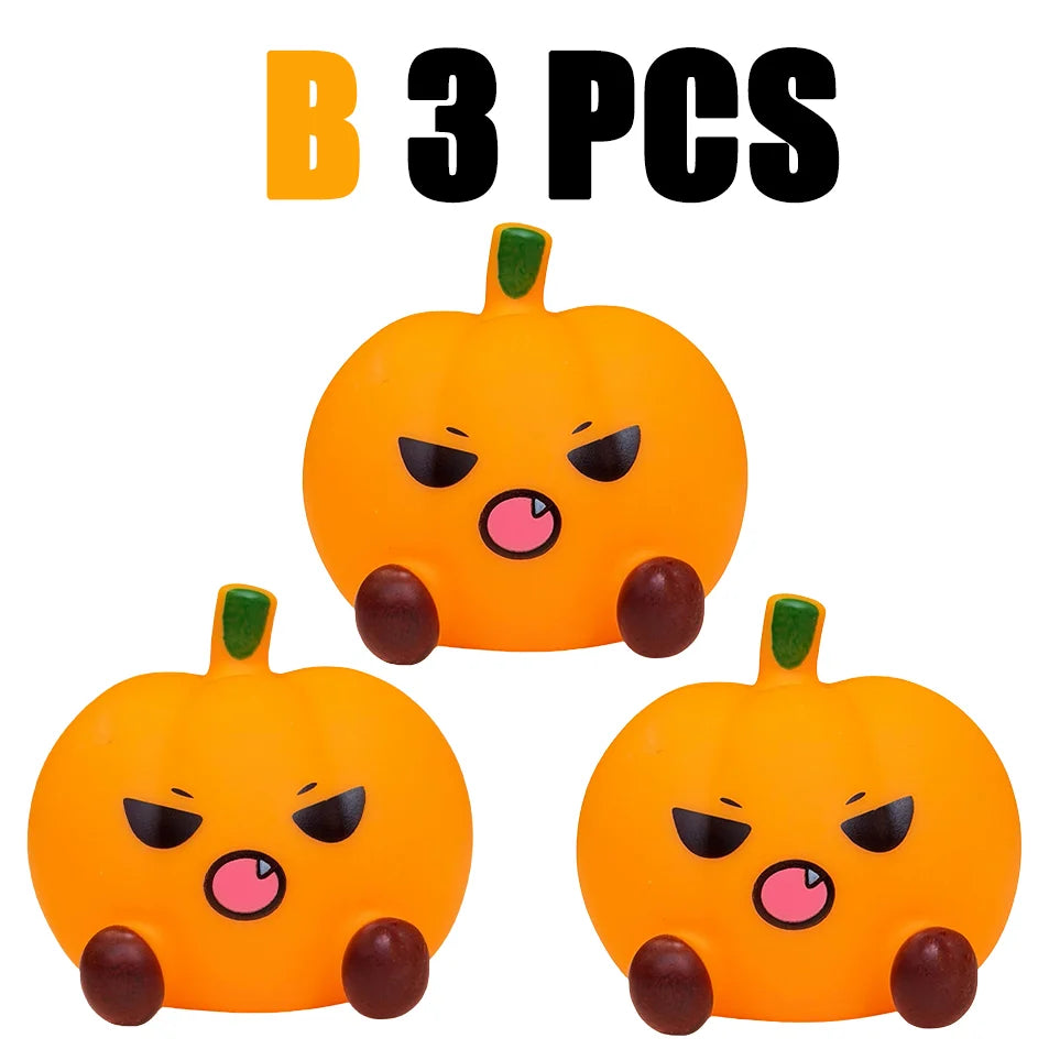 Cute Halloween Ghost & Pumpkin Night Light – LED Decor