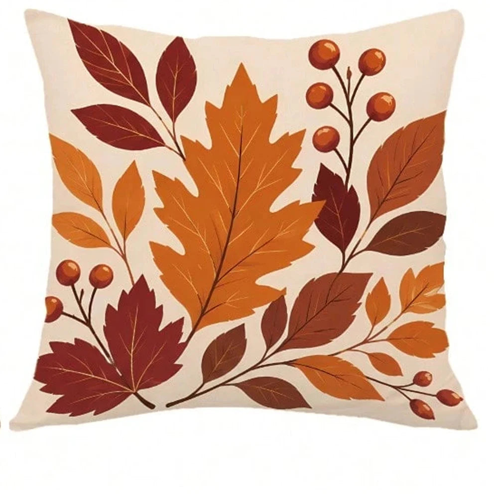 Fall Halloween Pillow Cover - Pumpkin & Autumn Decor