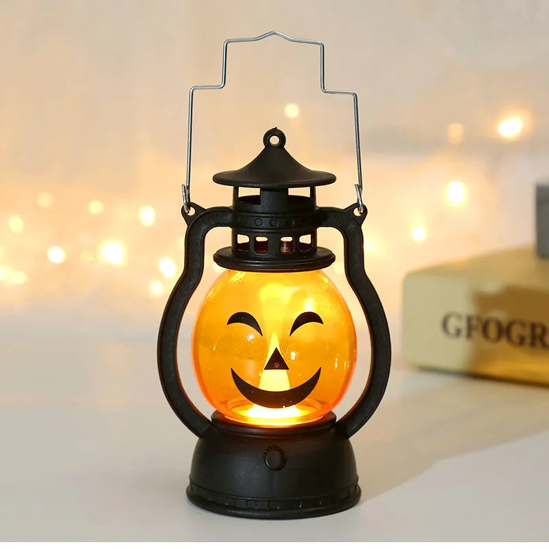 Light-Up Halloween Pumpkin Lantern - LED Jack-O'-Lantern Decor