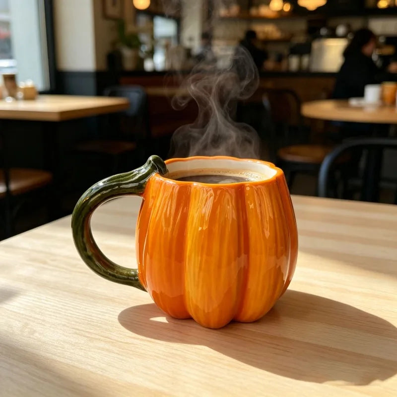 Pumpkin Harvest Ceramic Mug - 450ml Fall & Halloween Cup