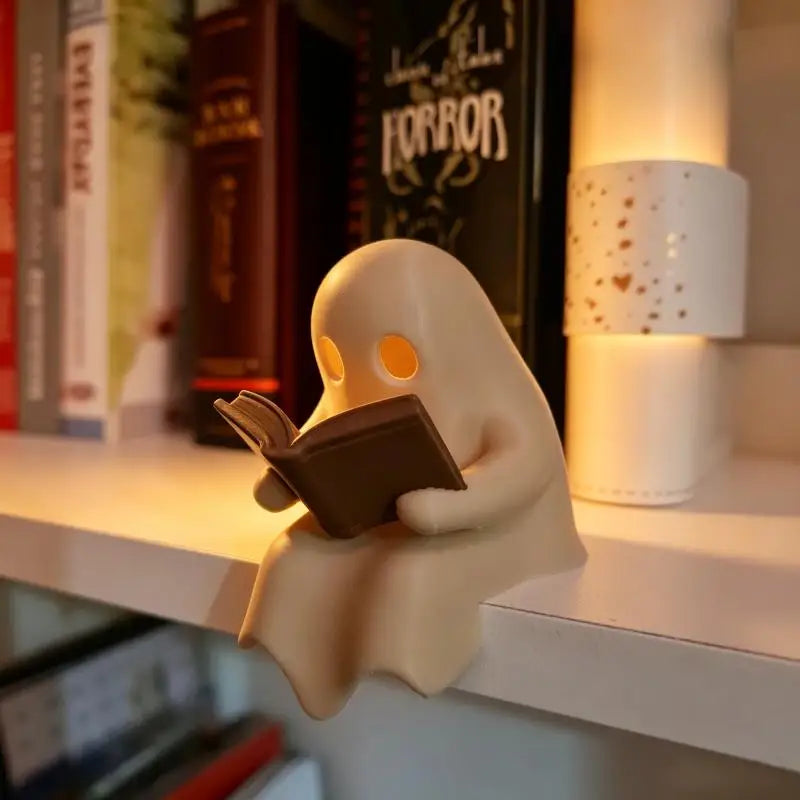Reading Ghost Night Light - Cute Halloween Decor
