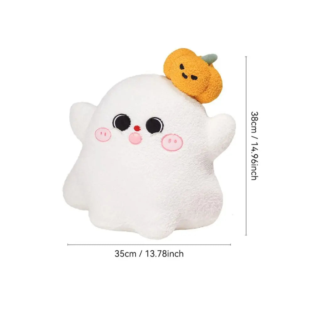 Blushing Ghost or Witch Hat Pumpkin Plush – Cozy Cute Halloween Cuddle Buddy