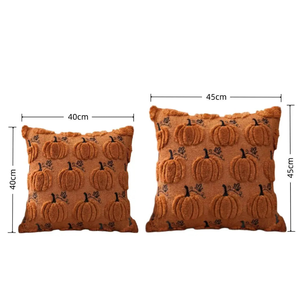 Tufted Pumpkin Pillow Cover – Cozy Fall & Halloween Decor