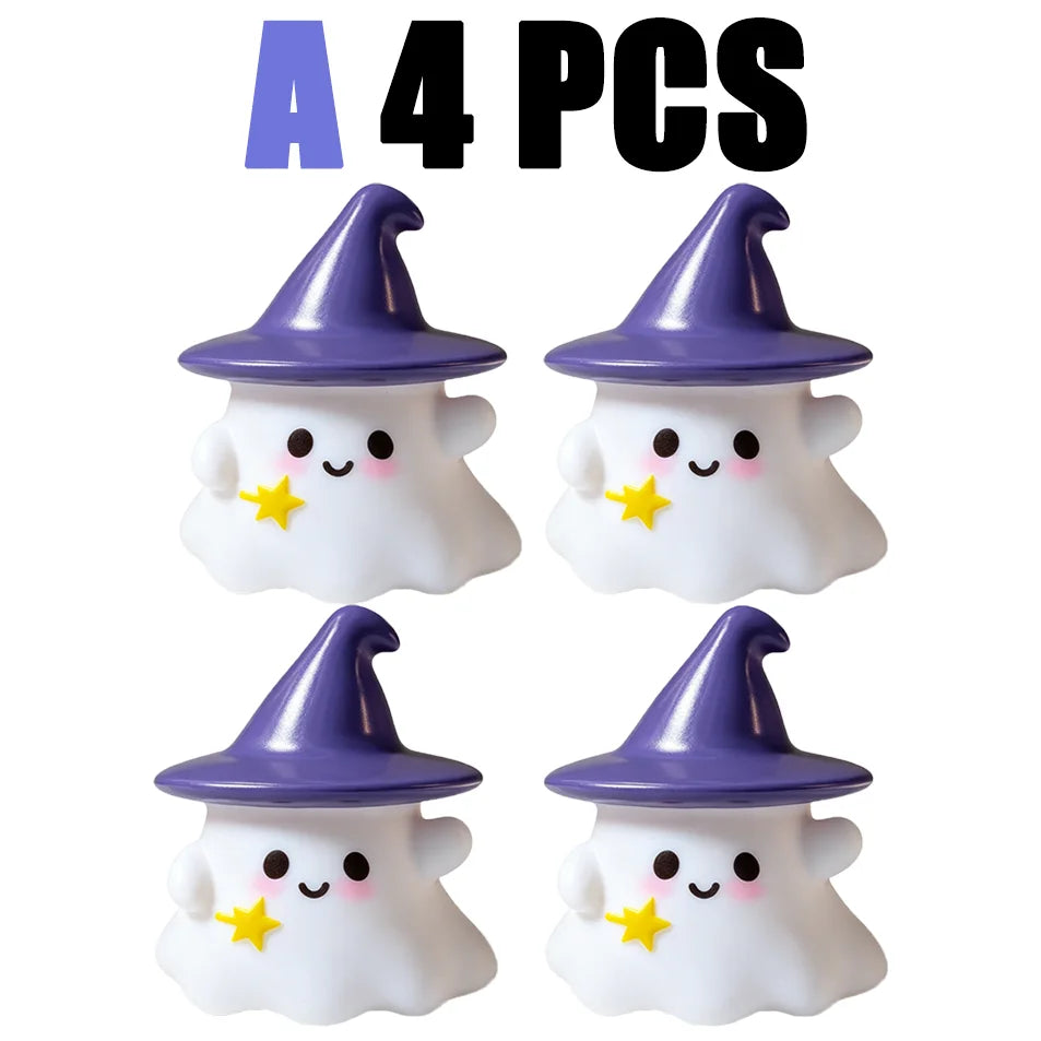 Cute Halloween Ghost & Pumpkin Night Light – LED Decor